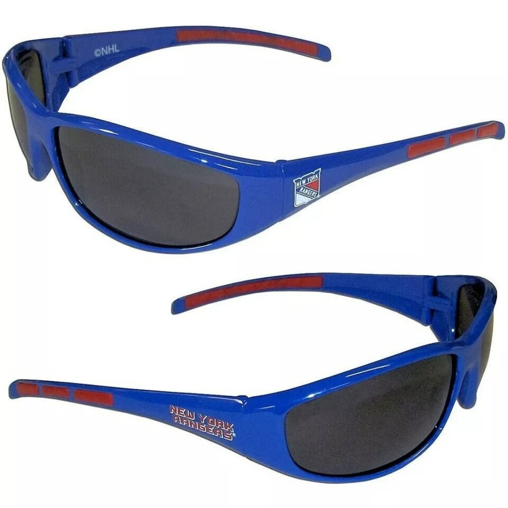 New York Rangers Sunglasses 3 Dot Wrap UV400 100% Protection For Unisex NHL New